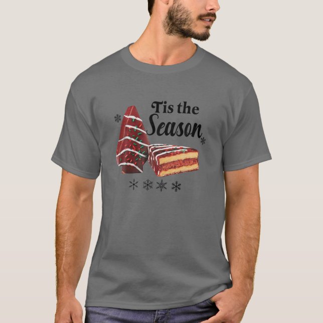 Camiseta Este Es El Árbol De Navidad De Pastel De Temporada (Anverso)