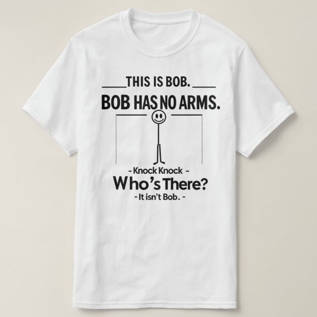 Camiseta Este Es El Chiste Bob Knock Knock (Diseño del anverso)