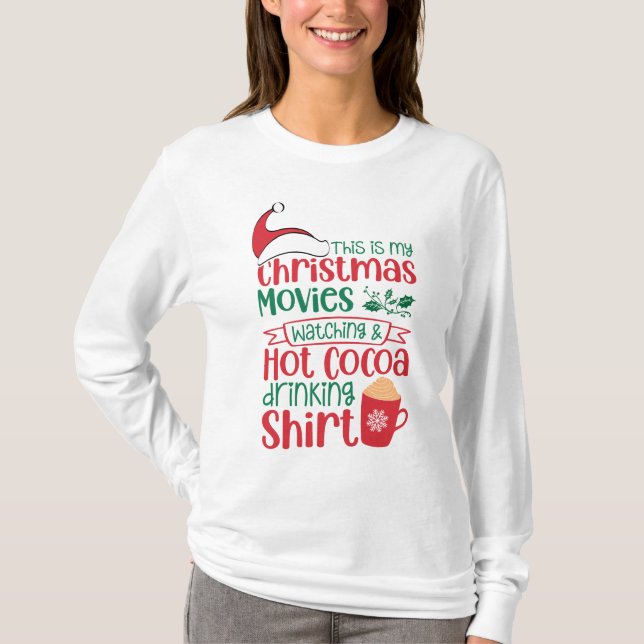 Camiseta Este es el cine de mis Navidades y el cacao calien (Anverso)