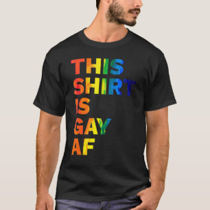 Camiseta Este es el desfile del orgullo gay gay Af Rainbow