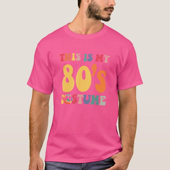 Camiseta Este es el disfraz de mis 80's Groovy Peace Hallow (Anverso)