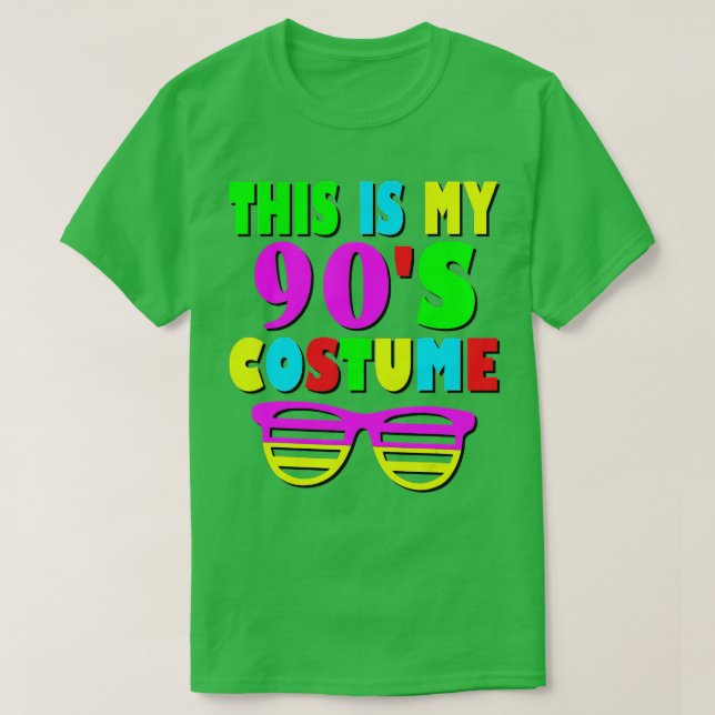 Camiseta Este es el Fiesta de mi disfraz de 90's de los 90' (Diseño del anverso)