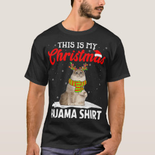 Camiseta Este Es El Gato De Mis Navidades Pajama Ragdoll