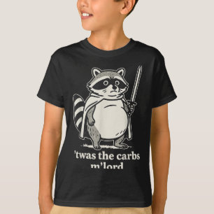 Camiseta Este Es El Gráfico Meme De Los Carbs Mlord Raccoon