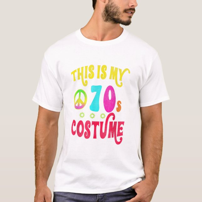 Camiseta Este es el Hallowee de la Paz de los 70 con los di (Anverso)