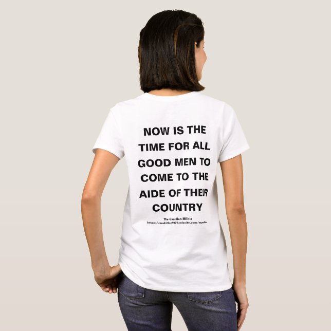 Camiseta Este es el llamado a las armas (Reverso completo)