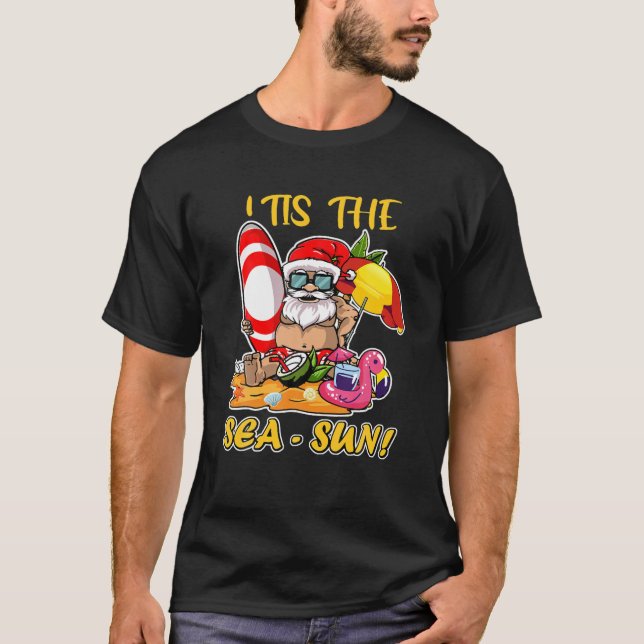 Camiseta Este Es El Mar Sol Santa Claus Xmax En Julio Veran (Anverso)