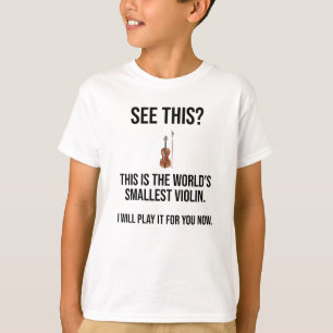 Camiseta Este es el más pequeño sarcástico de violín de