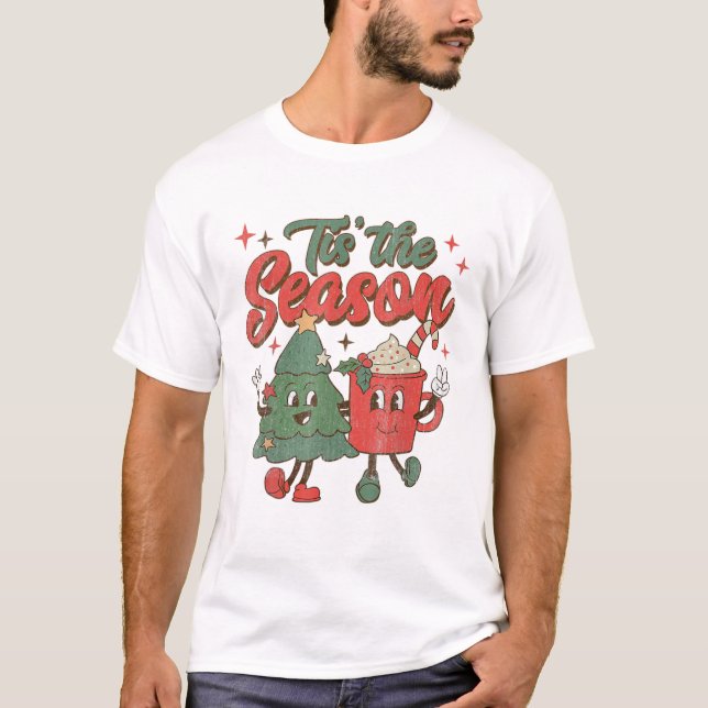 Camiseta Este Es El Navidad De Café De Temporada Funny Snow (Anverso)