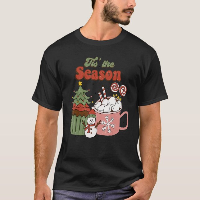 Camiseta Este Es El Navidad De Temporada Hot Cocoa Gingerbr (Anverso)