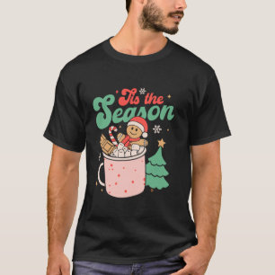 Camiseta Este Es El Navidad De Temporada Hot Cocoa Gingerbr