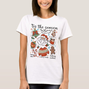Camiseta Este es el Navidad de temporada Santa, Cocoa & Can