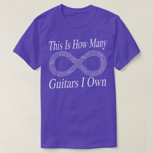Camiseta Este es el número de Guitars que tengo con el músi (Diseño del anverso)