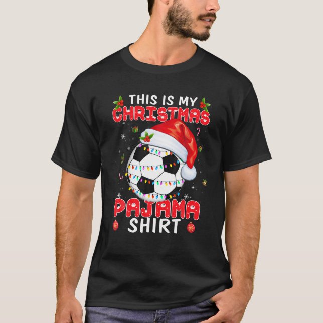 Camiseta Este Es El Pajama De Fútbol De Mis Navidades Para  (Anverso)