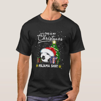 Camiseta Este Es El Pajamas De Mis Navidades De Fútbol Para