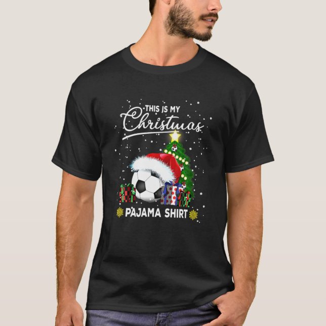 Camiseta Este Es El Pajamas De Mis Navidades De Fútbol Para (Anverso)