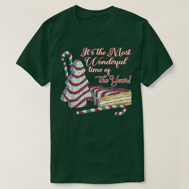 Camiseta Este es el pastel de árbol de navidad de temporada (Diseño del anverso)