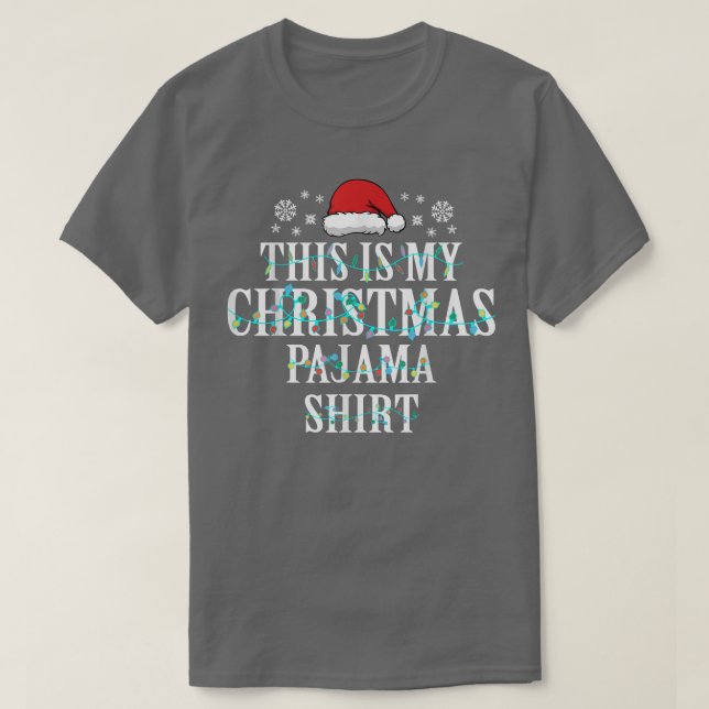 Camiseta Este es el pijama de mis Navidades (Diseño del anverso)