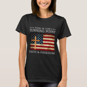 Camiseta Este Es El Punto De Inflexión Patriótico Cristiano