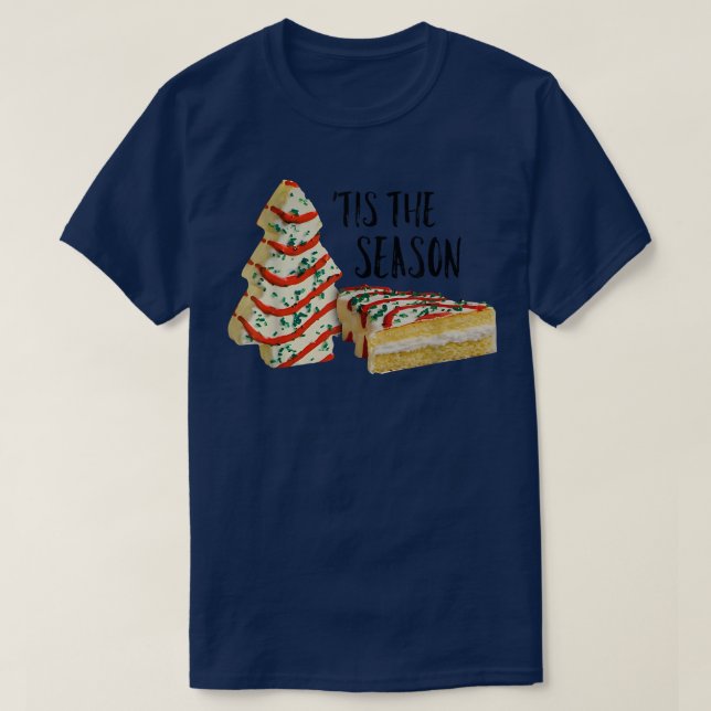 Camiseta Este es el refrigerio navideño de pasteles navideñ (Diseño del anverso)