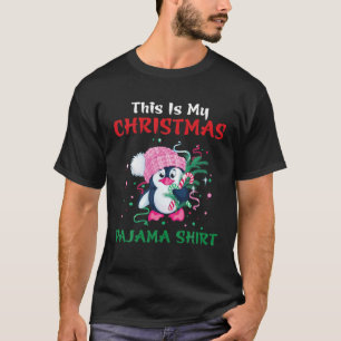 Camiseta Este es el regalo de mi Navidad Pajama Penguin San