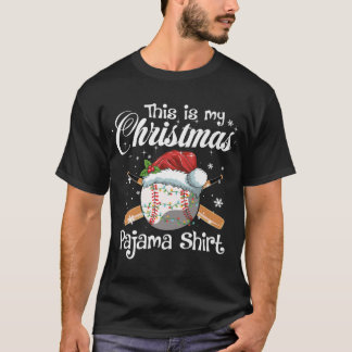 Camiseta Este Es El Regalo De Pajama De Béisbol De Mis Navi