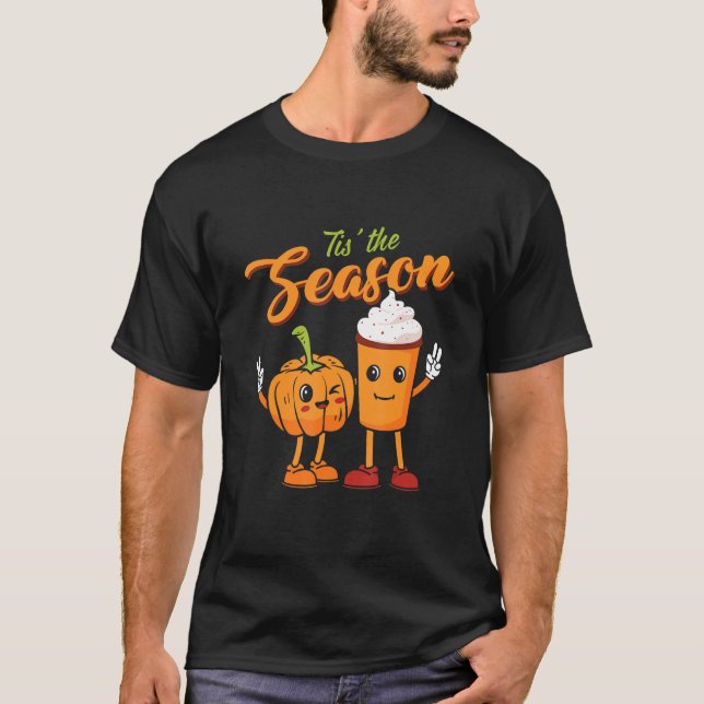 Camiseta Este es el retro de especias de calabaza de tempor (Anverso)