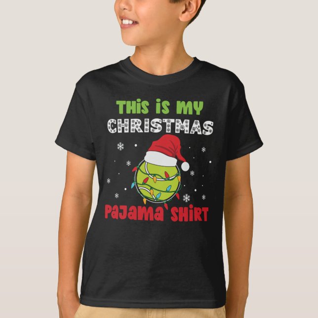 Camiseta Este Es El Tema De Tenis De Mis Navidades Camisas  (Anverso)