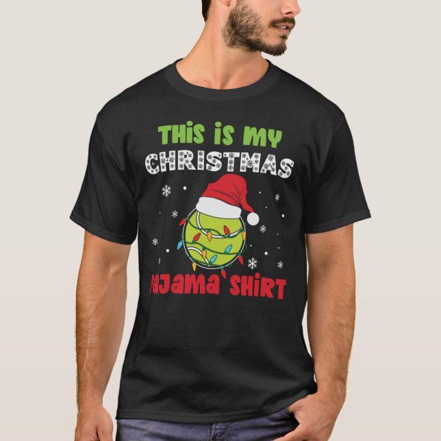Camiseta Este Es El Tema De Tenis De Mis Navidades Camisas  (Anverso)