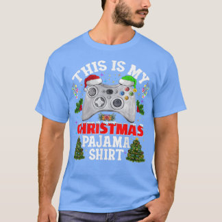Camiseta Este es el video de Pajama Santa Hat Gamer de mis 