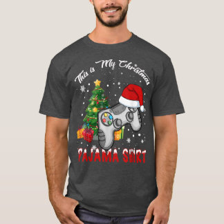 Camiseta Este es el video de Pajama Santa Hat Gamer de mis 