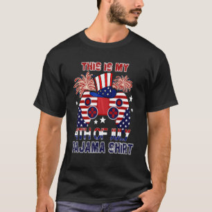 Camiseta Este Es Mi 4 De Julio Controladores De Juegos Paja