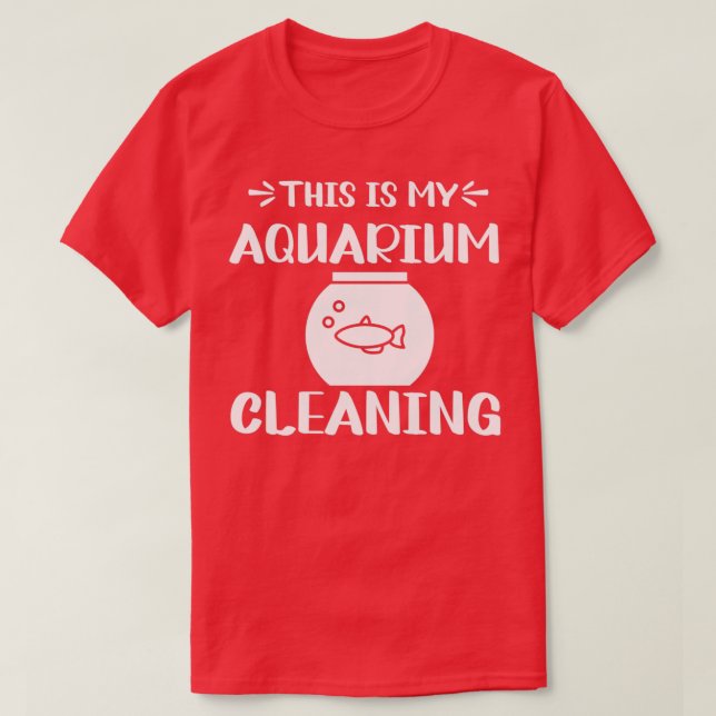 Camiseta Este Es Mi Acuario De LimpiezaAcuario De PecesGrac (Diseño del anverso)