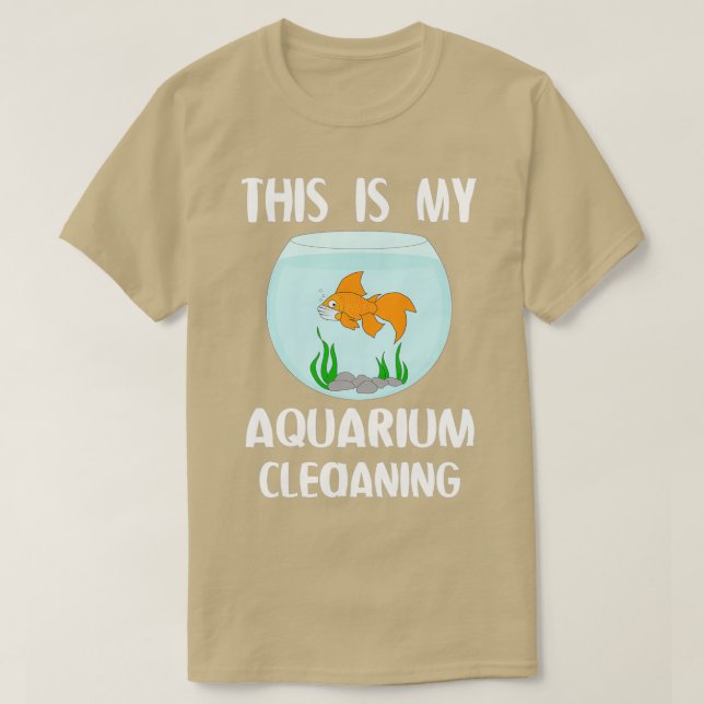 Camiseta Este Es Mi Acuario Limpiando 10 (Diseño del anverso)