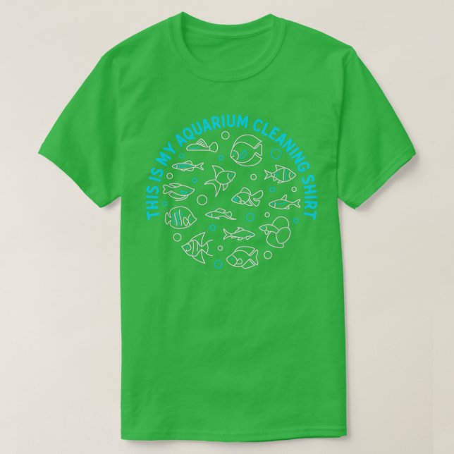 Camiseta Este Es Mi Acuario Limpiando 36 (Diseño del anverso)