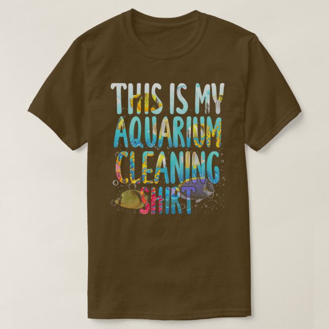 Camiseta Este Es Mi Acuario Limpiando El Agua Salada De Pes (Diseño del anverso)