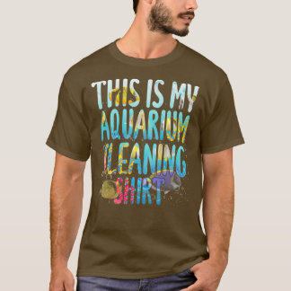 Camiseta Este Es Mi Acuario Limpiando El Agua Salada De Pes