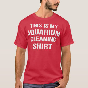 Camiseta Este es mi acuario limpiando peces divertidos acua