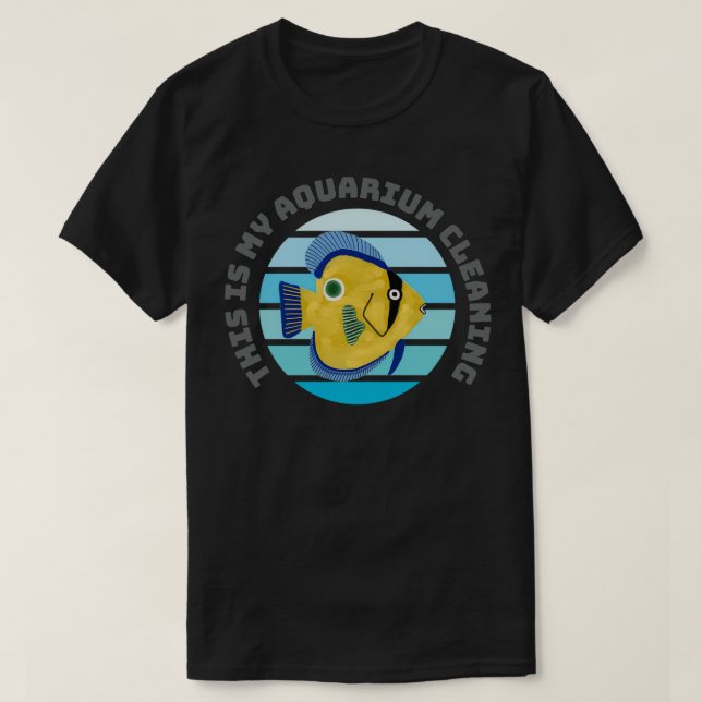 Camiseta este es mi acuario limpiando peces divertidos de l (Diseño del anverso)