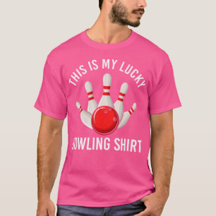 Camiseta Este Es Mi Afortunado Bowling Funny Bowler