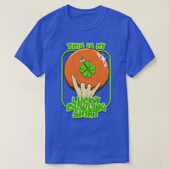 Camiseta Este Es Mi Afortunado Bowling Para Amantes Del Spo (Diseño del anverso)