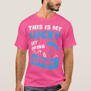 Camiseta Este Es Mi Afortunado Cielo Buceando Parapente Sky
