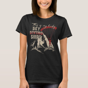 Camiseta Este Es Mi Afortunado Paracaidismo De Buceo.