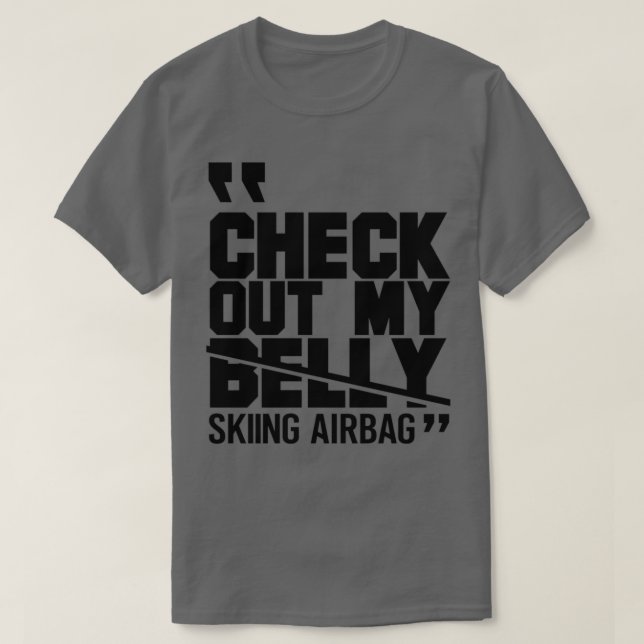 Camiseta Este es mi airbag de esquí 4 (Diseño del anverso)