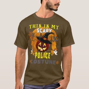 Camiseta Este Es Mi Alarmante Gracioso Vestido Policial Ste