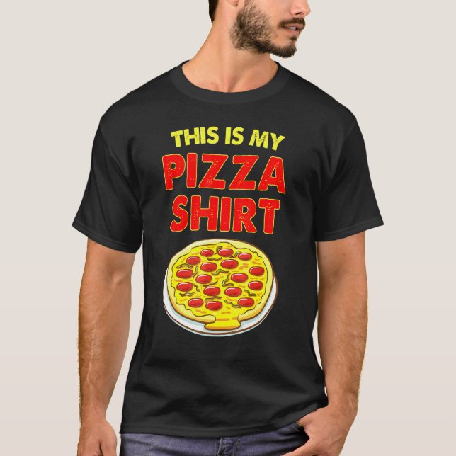 Camiseta Este Es Mi Alimento De Pizza 1 (Anverso)