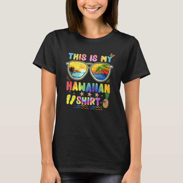 Camiseta Este Es Mi Aloha Hawaii Beach Pineapple S (Anverso)