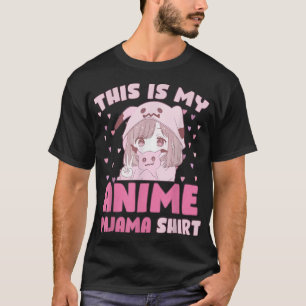 Camiseta Este es mi Anime Pajama Cute Kawaii Anime y Chica