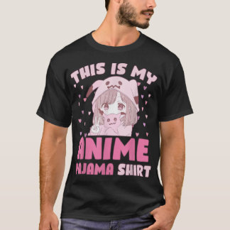 Camiseta Este es mi Anime Pajama Cute Kawaii Anime y Chica