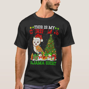 Camiseta Este Es Mi Árbol De Navidad Pajamas Ilumina Lechuz